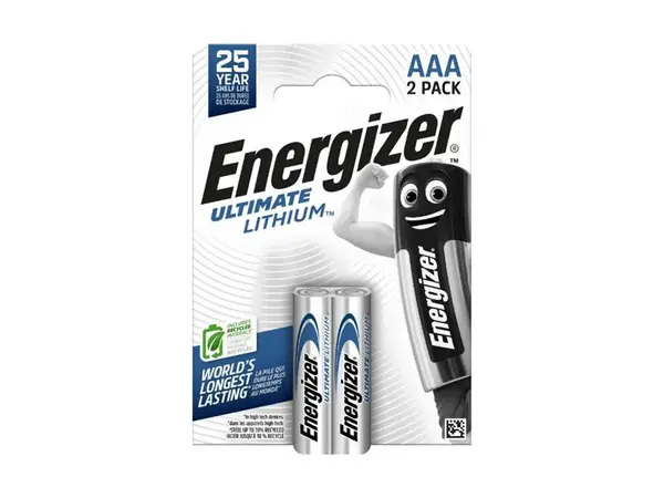 Baterie lithiová AAA R03 1,5V ENERGIZER Ultimate 2ks / blistr –40°C
