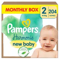 PAMPERS Harmonie pleny M box S2 204 kusů