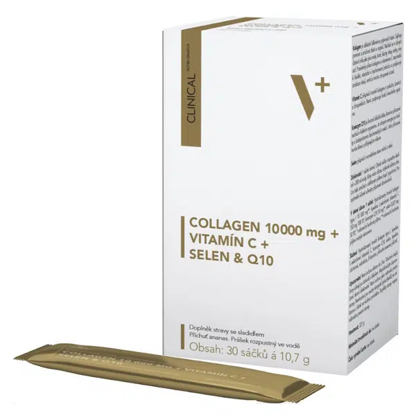 CLINICAL Collagen 10 000 mg + vitamín C + selen & Q10 30 sáčků