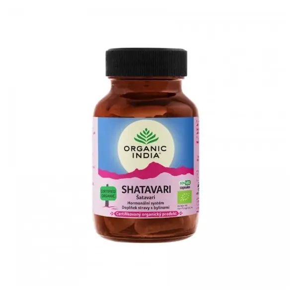 ORGANIC INDIA Šatavari  BIO 60 kapslí