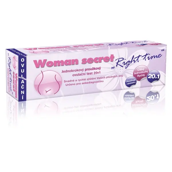 WOMAN SECRET Right Time Ovulační test Right 20 kusů