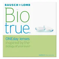 BIOTRUE Oneday jednodenní 90 čoček, Počet dioptrií: -8,00, Průměr: 14,2, Zakřivení: 8,6, Počet kusů v balení: 90 ks