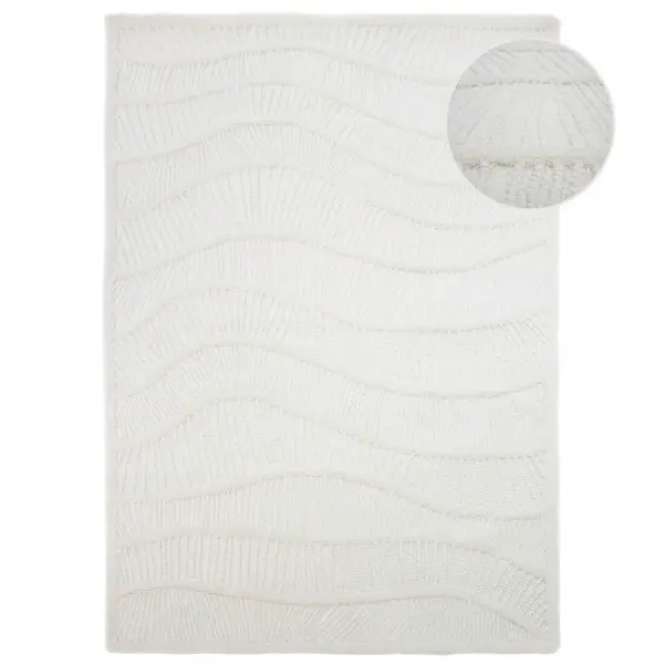 Flair Rugs VLNĚNÝ KOBEREC, 200/290 cm bílá
