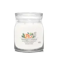 YANKEE CANDLE Signature Vonná svíčka střední 2 knoty White Spruce & Grapefruit 368 g