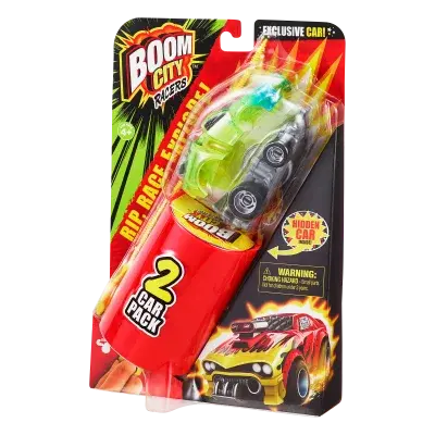 Autíčko Boom City Racers - Hot Tamale! X dvojbalení, série 1