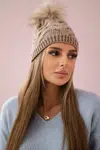 Kesi Čapica s fleece Ela K242 tmavo béžová
