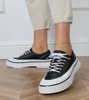 Gemre Čierne dámske tenisky na platforme Greta