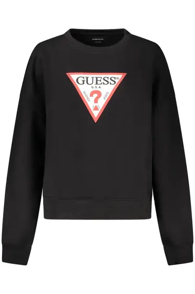GUESS JEANS SWEATSHIRT WITHOUT ZIP WOMEN BLACK
