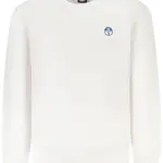 Detská biela mikina bez kapucne