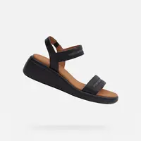 Black women's sandals Geox Meliconia - Women's