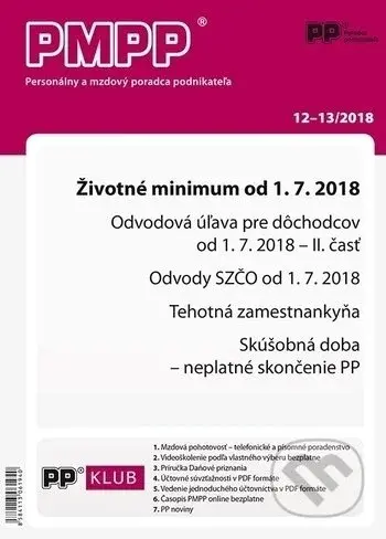 PMPP 12-13/2018 (Životné minimum od 1. júla 2018)