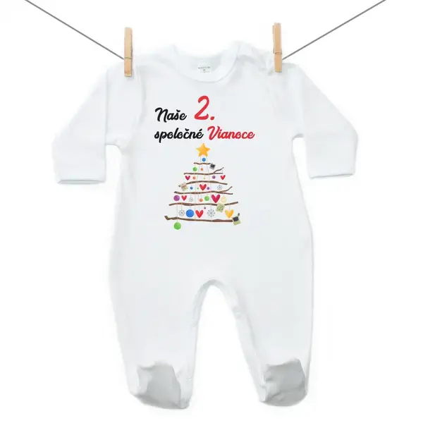 Boodyy Overal Naše 2. spoločné Vianoce 80 (9-12 mesiacov)