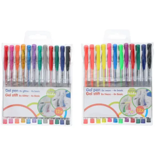 Gélové perá 12 ks-MOVEO