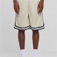 Men's Stripes Mesh Shorts - Beige/Black