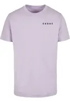 Men's T-shirt with Trust Dove lilac inscription on the back