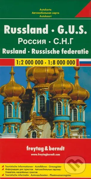 Russland, G.U.S.  1:2 000 000  1:8 000 000 (Automapa - Platná do r. 2019)