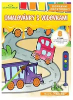 Omalovánky s vodovkami - Dopravní prostředky A4 - kniha z kategorie Omalovánky
