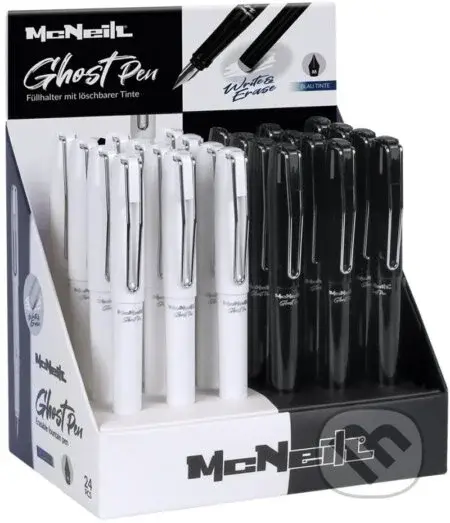 Colorino gumovateľné bombičkové pero McNeil Black & White - mix bariev