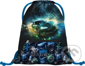 Vrecko s priehradkou na zips Baagl Závodné auto