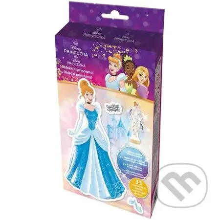 Magnetické oblékání s omalovánkou Disney Princezny