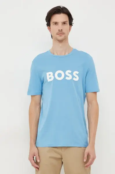 BOSS Orange Bavlněné tričko BOSS Thinking 1