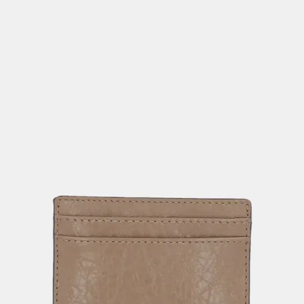 Kožené pouzdro na karty MICHAEL Michael Kors béžová barva, 32R5GJ6D1L