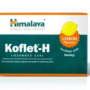 Himalaya Herbals Koflet-H Lemon pastilky s medem 12 ks