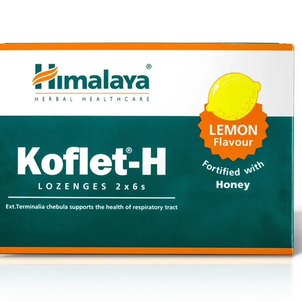 Himalaya Herbals Koflet-H Lemon pastilky s medem 12 ks