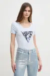 Tričko Guess modrá barva, W5RI00 J1314