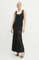 Šaty MICHAEL Michael Kors černá barva, maxi, MF482LFBFD