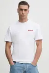 Bavlněné tričko Calvin Klein bílá barva, s potiskem, K10K114158