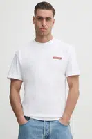 Bavlněné tričko Calvin Klein bílá barva, s potiskem, K10K114158