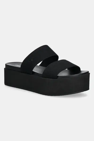 Pantofle Calvin Klein Jeans FLATFORM SANDAL WEBBING IN
