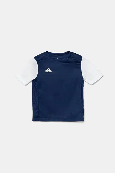 Dětské tričko adidas Performance tmavomodrá barva, s potiskem, DP3219