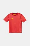 Oboustranné dětské tričko adidas Performance oranžová barva, IN8129