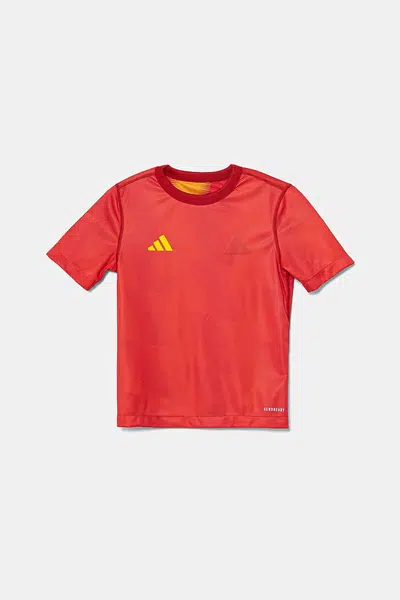 Oboustranné dětské tričko adidas Performance oranžová barva, IN8129