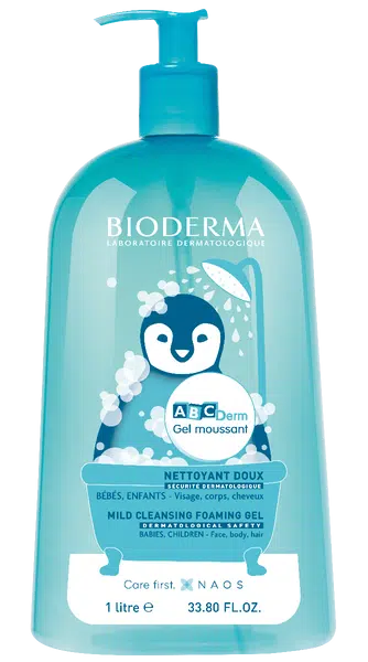 BIODERMA ABCDerm Moussant jemný čisticí gel 1 l