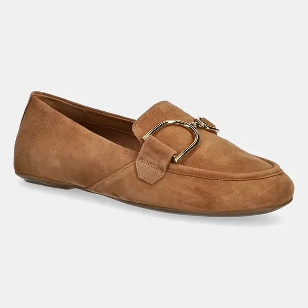 Semišové mokasíny Geox D PALMARIA