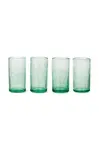 Sklenka ferm LIVING Oli Water Glass zelená barva