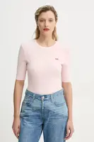 Tričko Levi's LUCA SLIM TEE růžová barva, A3388