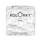KOLORKY DAY Jednorázové eko plenky vel. M 5-8 kg 21 ks srdce