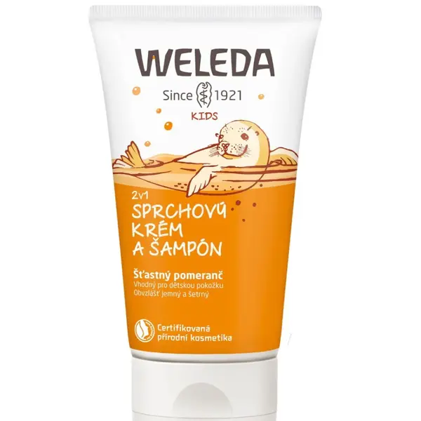 Weleda 2v1 Šťastný pomeranč sprchový krém a šampon 150 ml