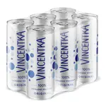 Vincentka Přírodní minerální voda plech multipack 6 ks