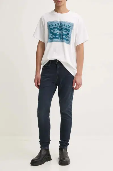 Džíny Levi's 512 SLIM pánské, tmavomodrá barva