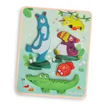 Moulin Roty Senzorické vkládací puzzle Jungle