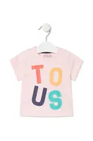 Dětské bavlněné tričko Tous růžová barva