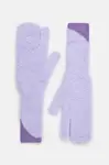 Rukavice z vlněné směsi MM6 Maison Margiela fialová barva, S62TS0062.M13073