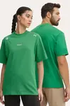 Bavlněné tričko Coperni x Puma zelená barva, 628305
