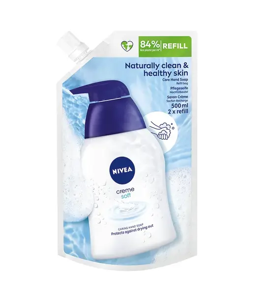 Nivea Creme Soft Refill tekuté mýdlo 500 ml