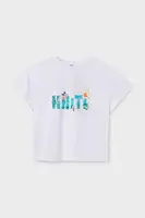 Dětské bavlněné tričko Mayoral tyrkysová barva, 6030